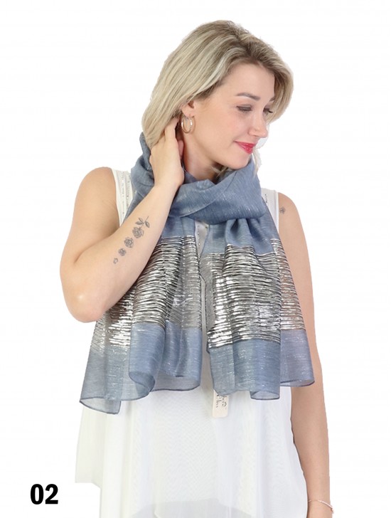 Silver Filigree Fashion Scarf